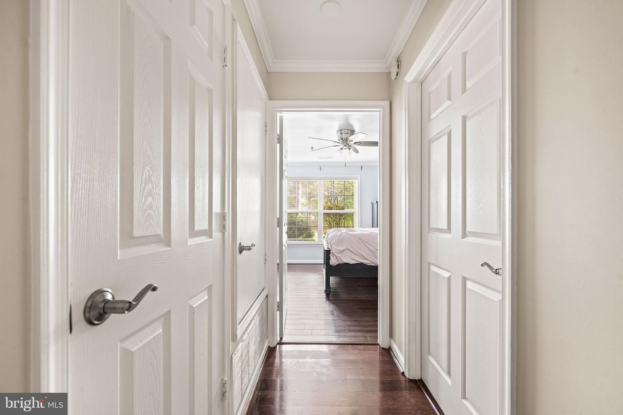 6602 Thackwell Way, Unit C Alexandria, VA 22315 - Photo 29 of 54 a view of a bedroom with a bed and a window