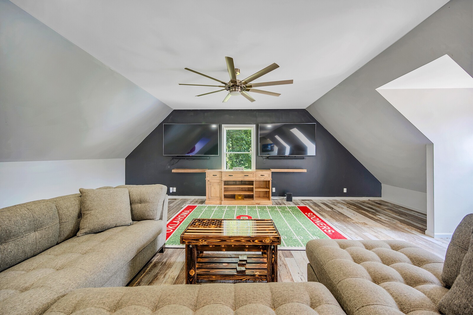 1057 Vanderbilt Road Mount Juliet, TN 37122 - Photo 36 of 39 a living room with furniture ceiling fan and a window