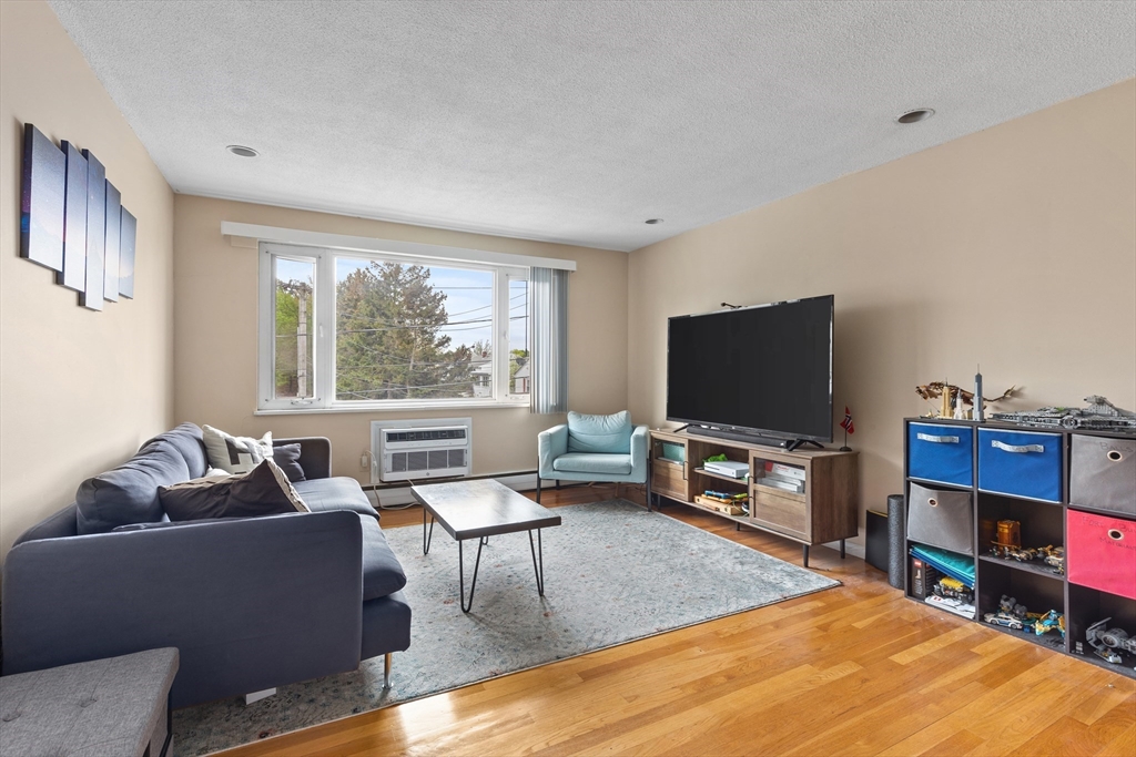 145 Warren Street, Unit 8 Watertown, MA 02472 - Photo 2 of 10 a living room with furniture and a flat screen tv
