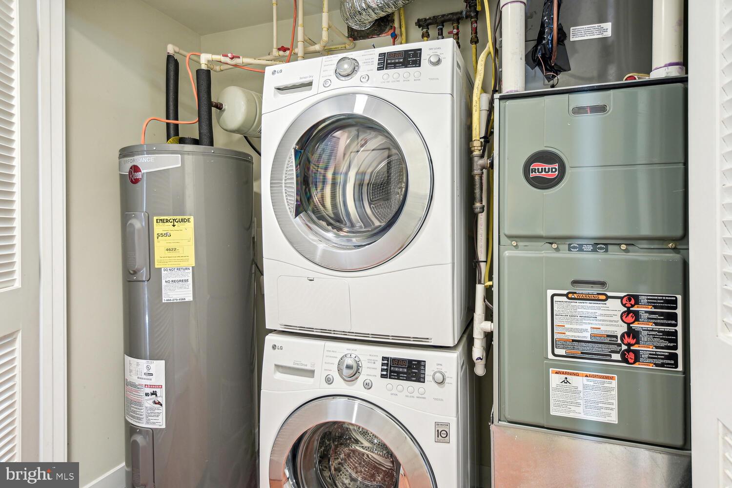 1317 Shepherd Street Northwest, Unit A Washington, DC 20011 - Photo 16 of 17 a utility room with dryer and washer