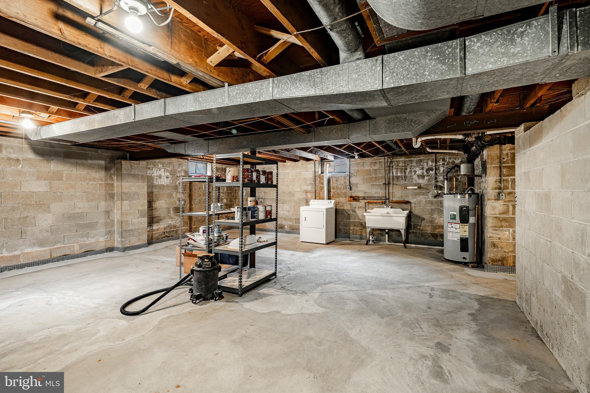 216 North Star Road Newark, DE 19711 - Photo 35 of 49 Full unfinished basement