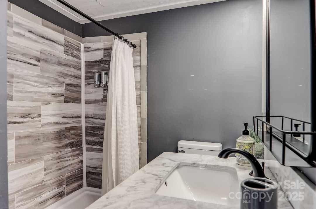 14 Old Mater Farm Road Sylva, NC 28779 - Photo 16 of 26 a bathroom with a sink and mirror