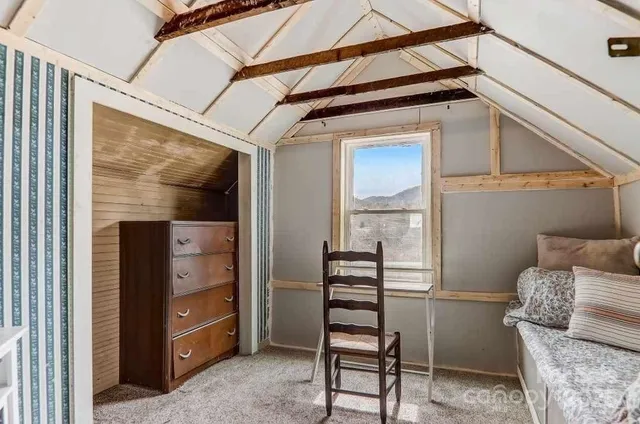 a view of front door and furniture