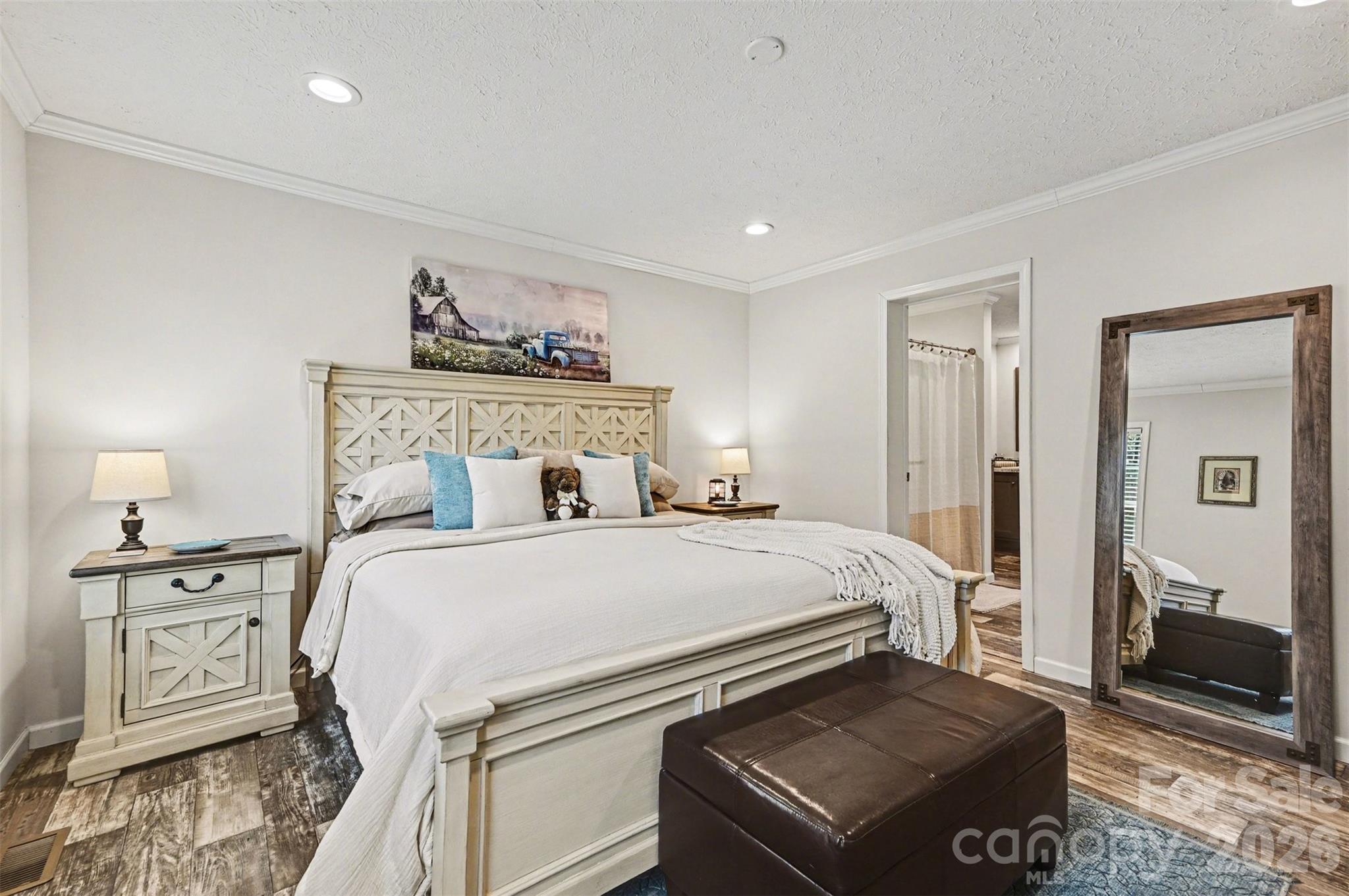 420 Hoffman Road Lincolnton, NC 28092 - Photo 17 of 25 a bedroom with a bed and a dresser in it