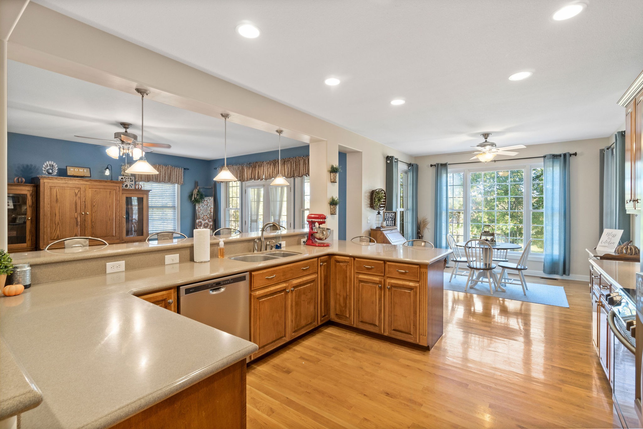 1488 Cooley Ford Road Tennessee Ridge, TN 37178 - Photo 11 of 46 a large kitchen with lots of counter space and a sink