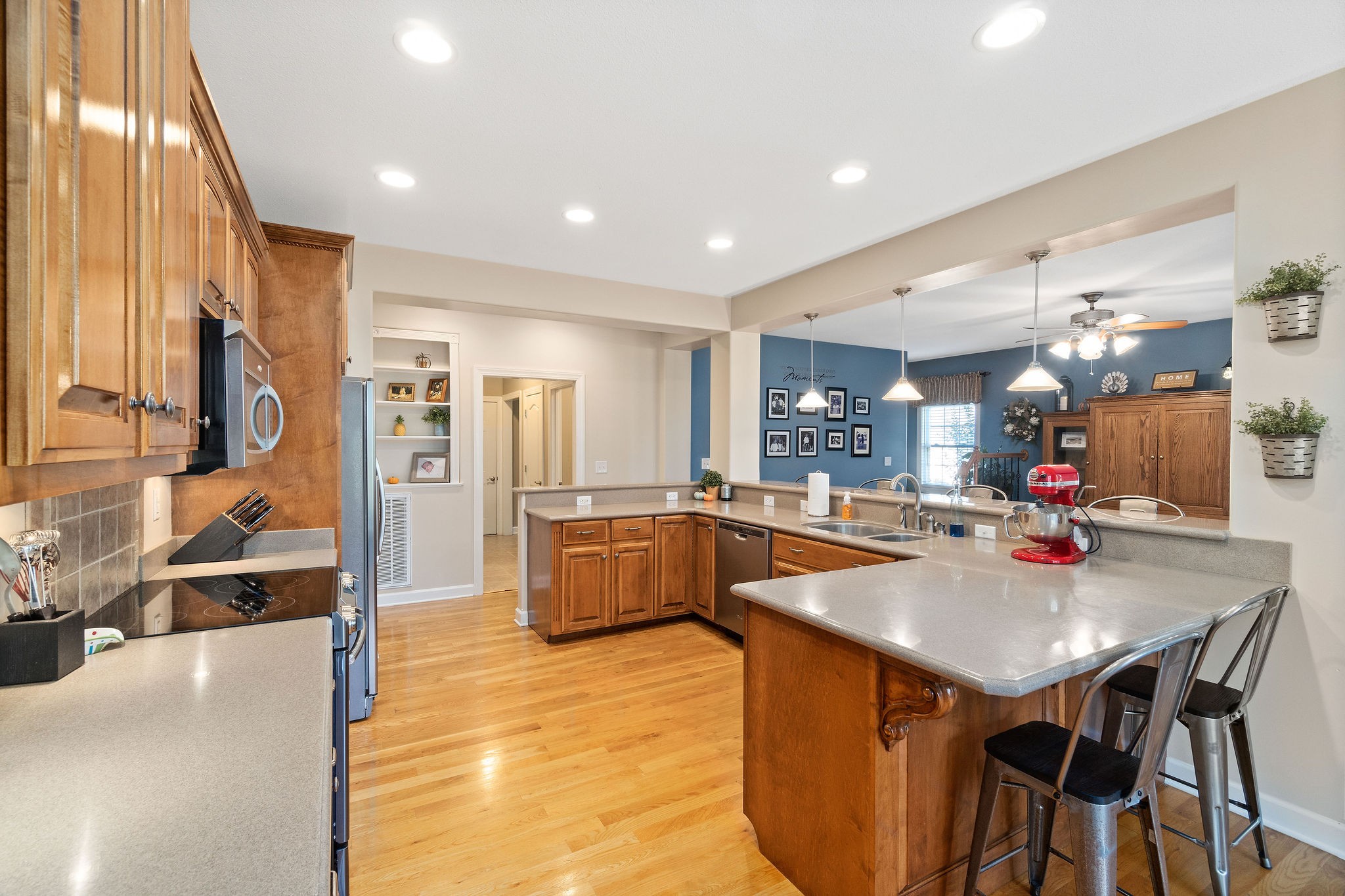 1488 Cooley Ford Road Tennessee Ridge, TN 37178 - Photo 12 of 46 a kitchen with a sink a counter top space and stainless steel appliances