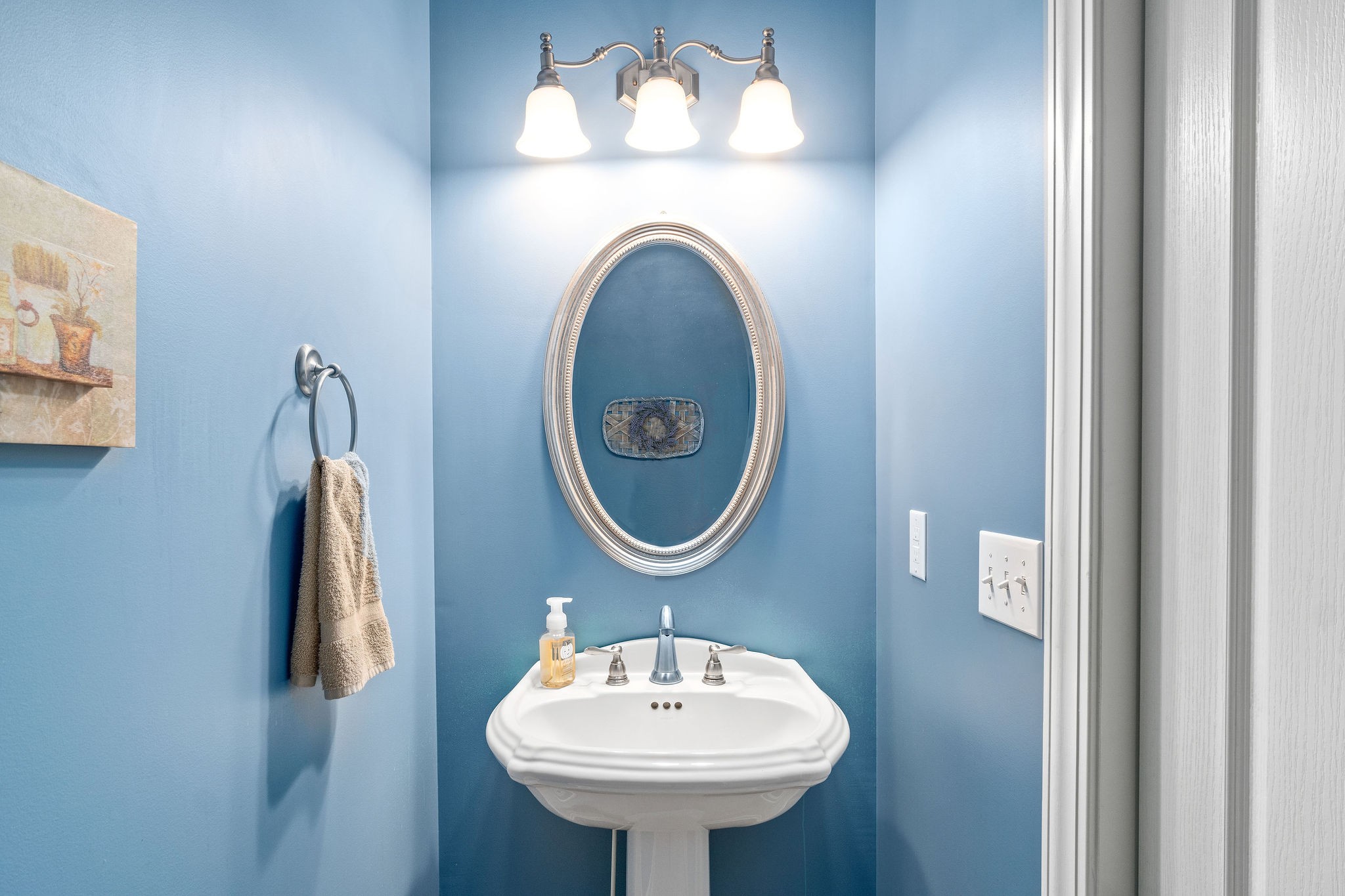 1488 Cooley Ford Road Tennessee Ridge, TN 37178 - Photo 19 of 46 a bathroom with a sink and a mirror
