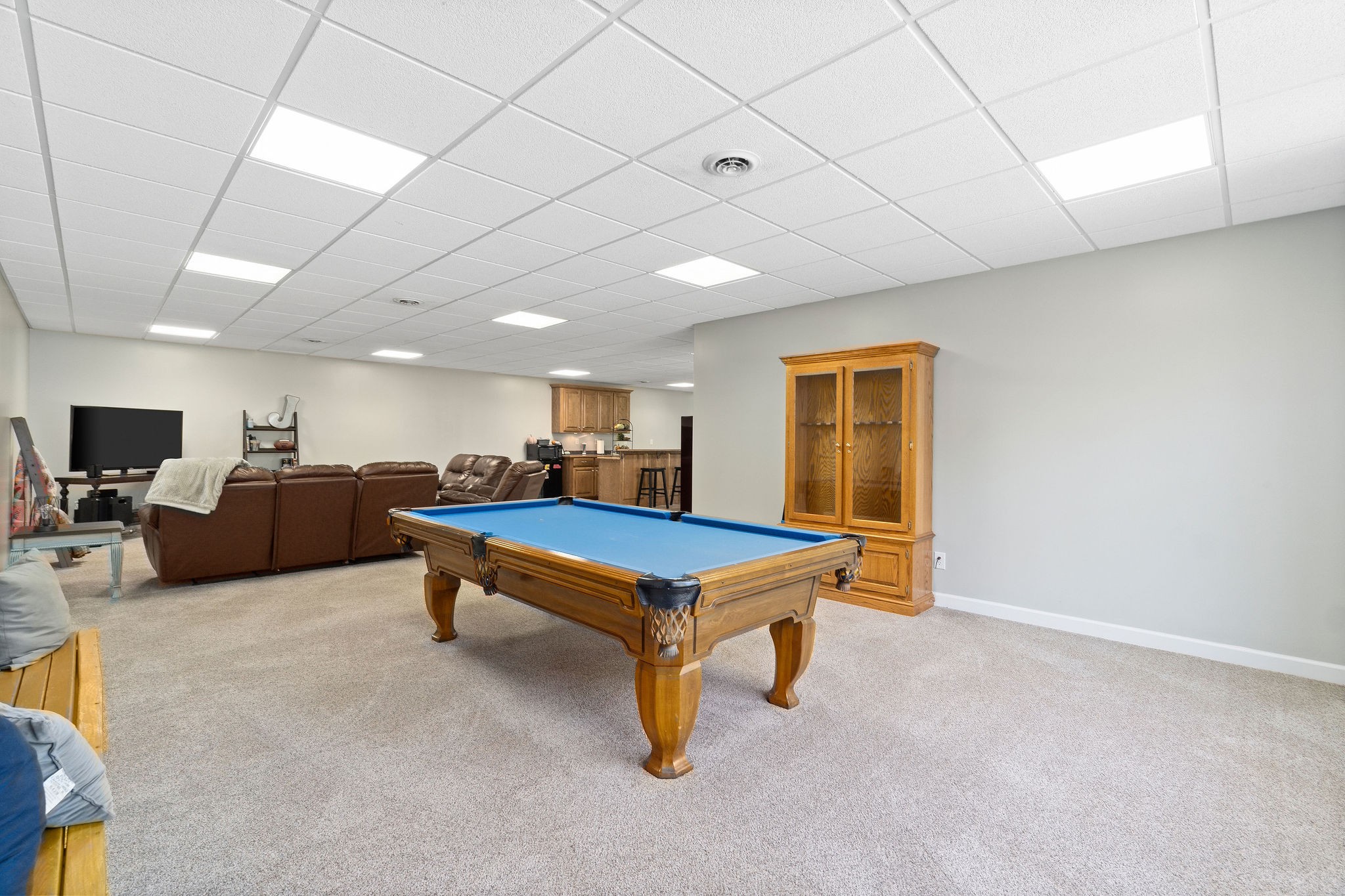 1488 Cooley Ford Road Tennessee Ridge, TN 37178 - Photo 34 of 46 a room with furniture pool table and flat screen tv