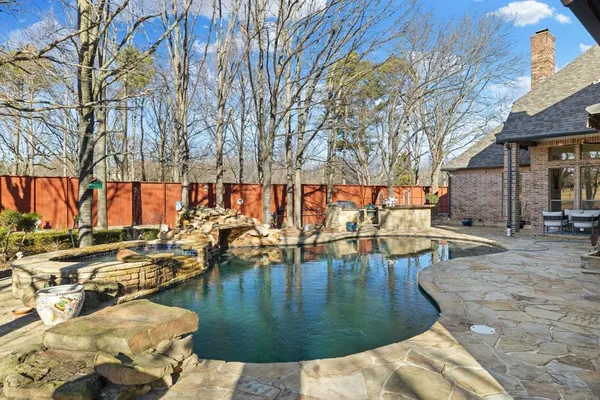 a view of a lake with houses