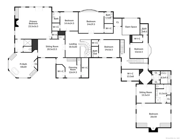 a picture of a bench in a room