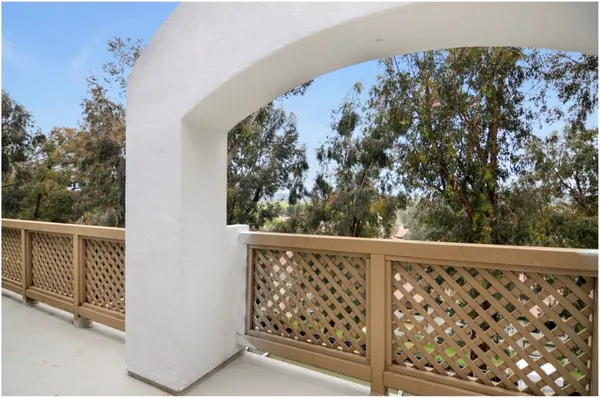 a view of a balcony