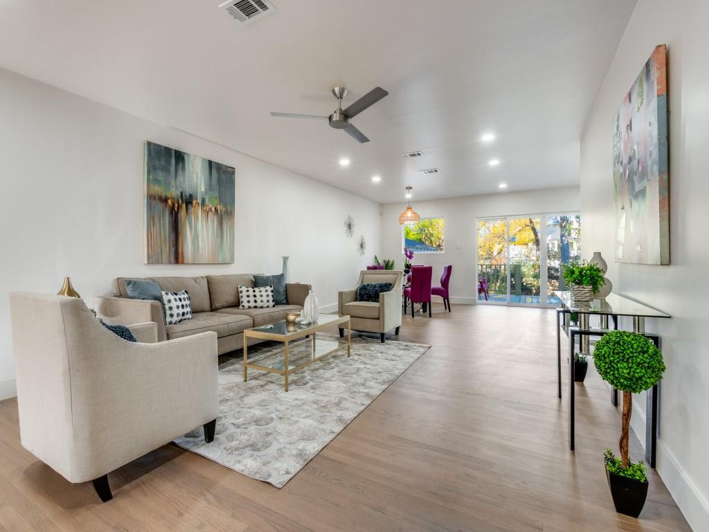 6611 Blessing Drive Dallas, TX 75214 - Photo 7 of 25 a living room with furniture potted plant and a large window