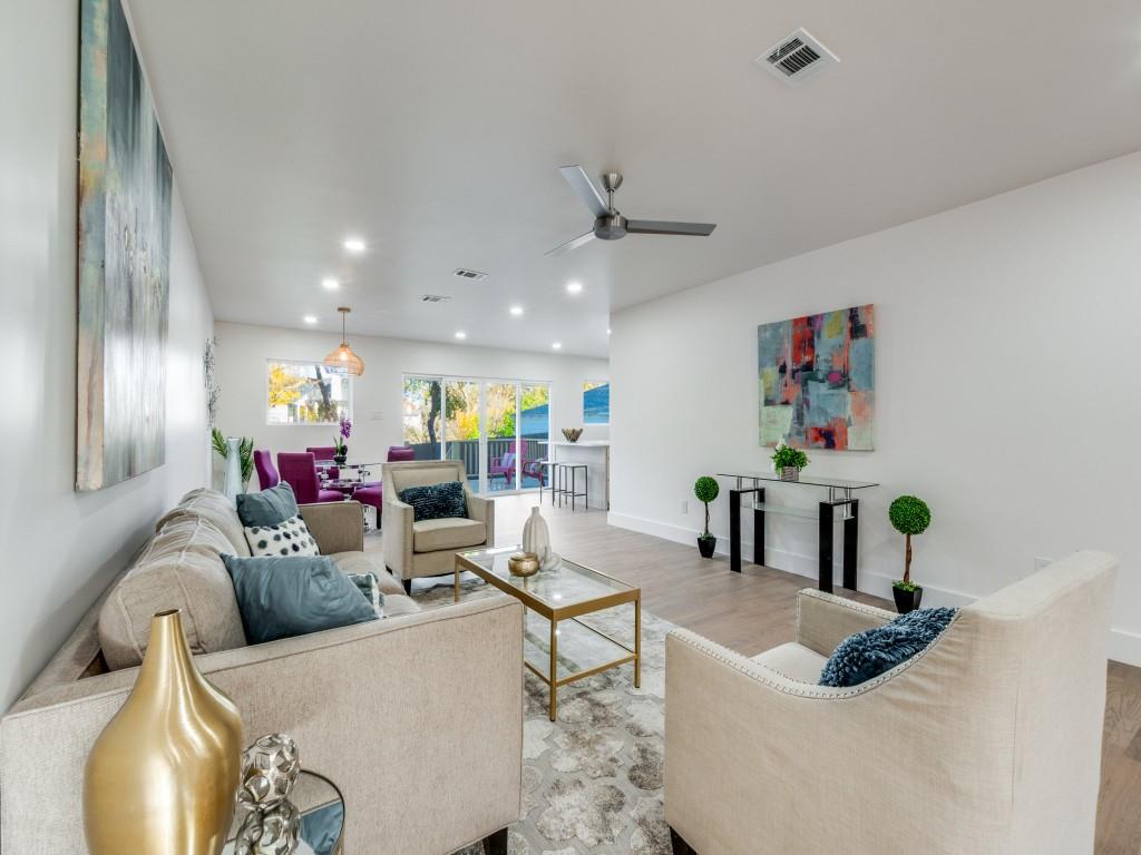 6611 Blessing Drive Dallas, TX 75214 - Photo 8 of 25 a living room with furniture and a couch