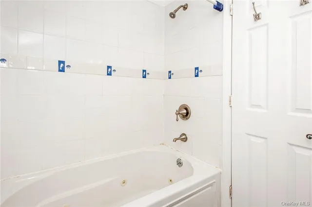 a view of a balcony with door