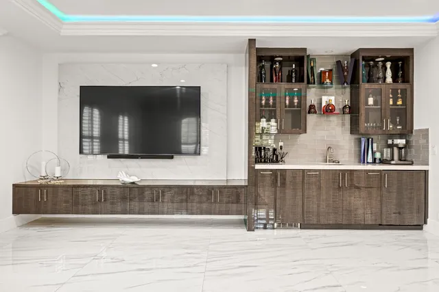 a view of a backyard with a garden