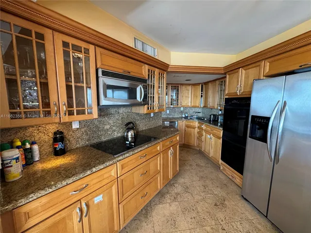 a room with furniture