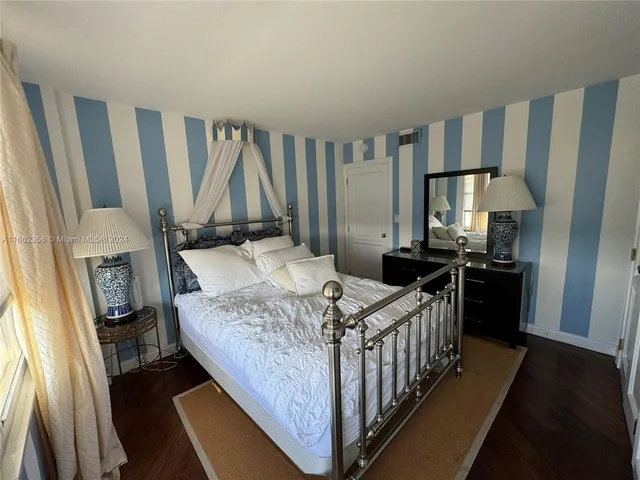 a view of a glass door