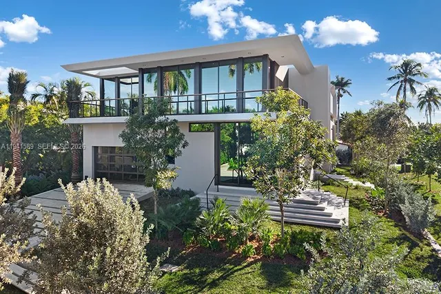 a house view with a garden space