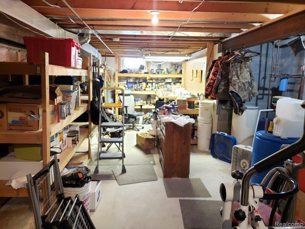 4210 Klam Road Columbiaville, MI 48421 - Photo 19 of 23 Basement Storage