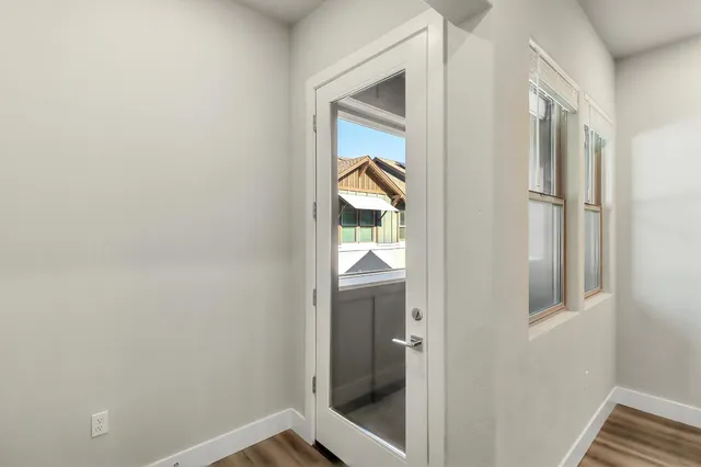 a very nice looking room with a large window