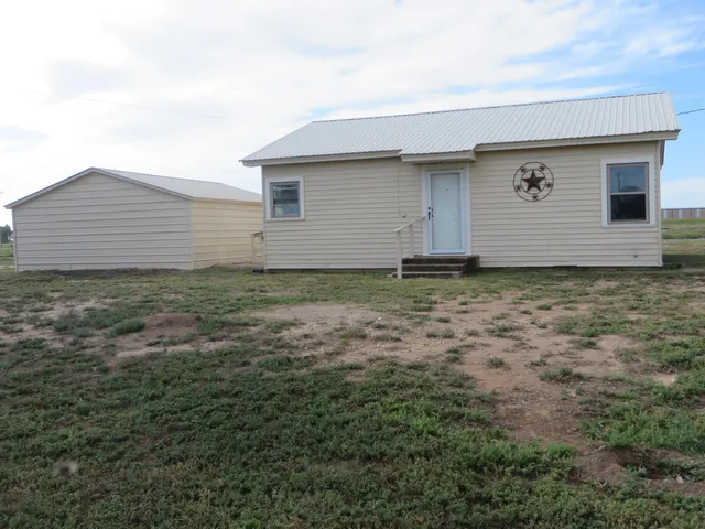 a backyard of a house