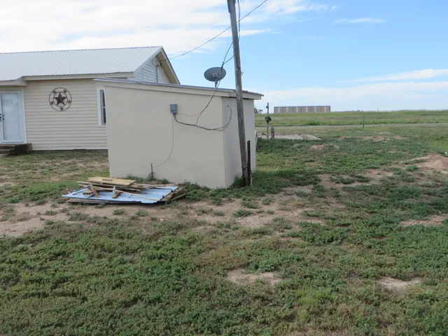 a backyard of a house