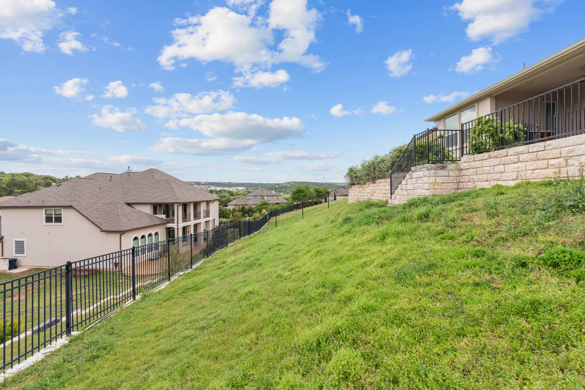 3516 Venezia View Leander, TX 78641 - Photo 35 of 40 Fenced yard with a patio area and stairs