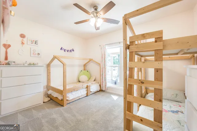 a hallway with stairs