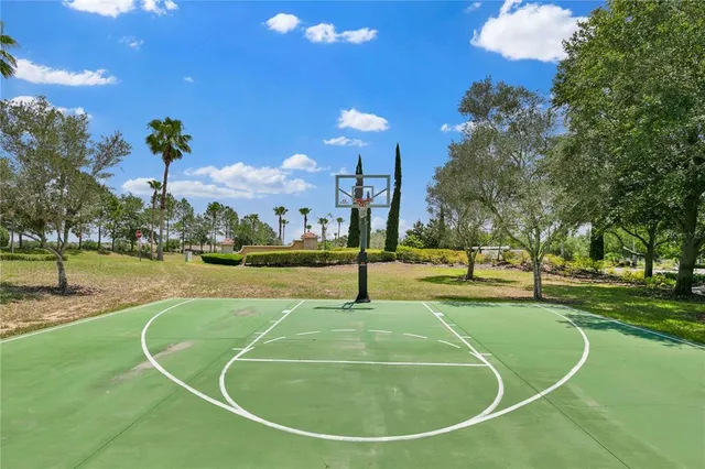 a view of a basketball court