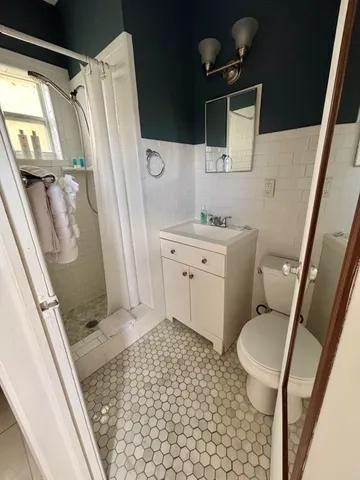 a workspace with furniture and window