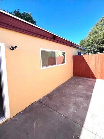 a backyard view of a house