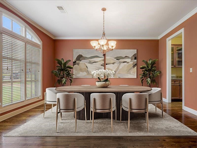 4597 Whisper Spring Drive Collierville, TN 38017 - Photo 3 of 39 a view of a dining room with furniture window and wooden floor