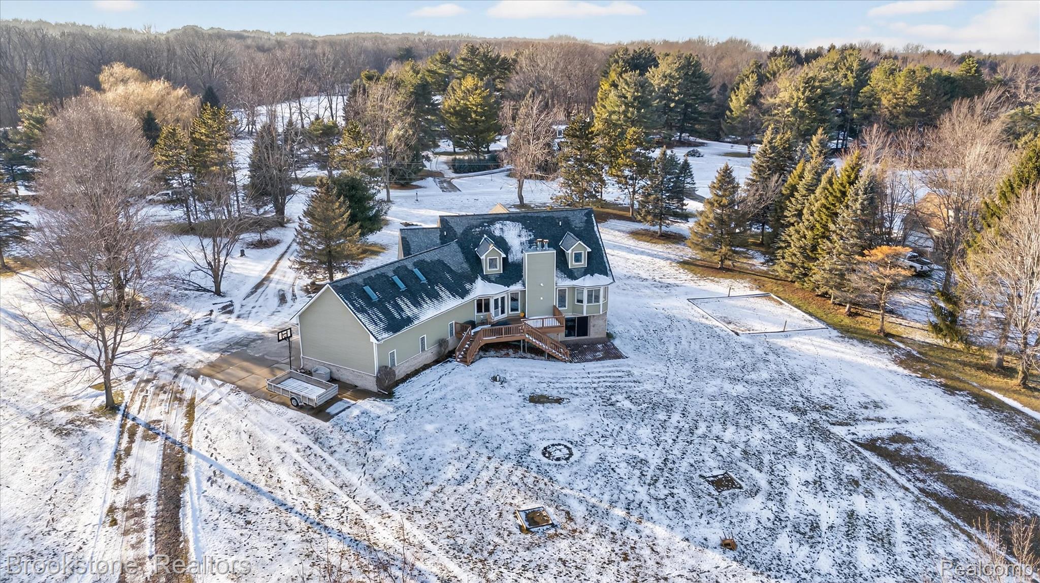 5163 Country Squire Road Dryden, MI 48428 - Photo 61 of 64 View of snowy aerial view