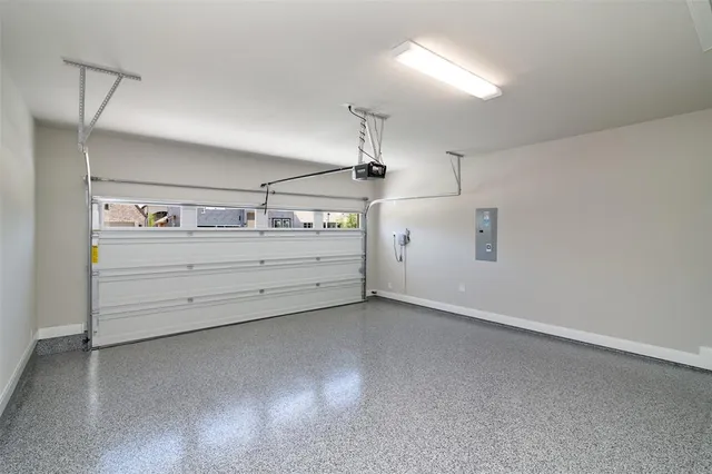 a view of a garage room