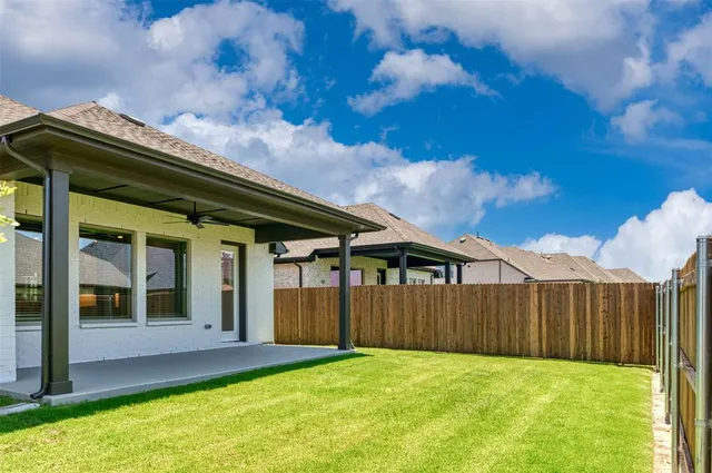 a backyard of a house