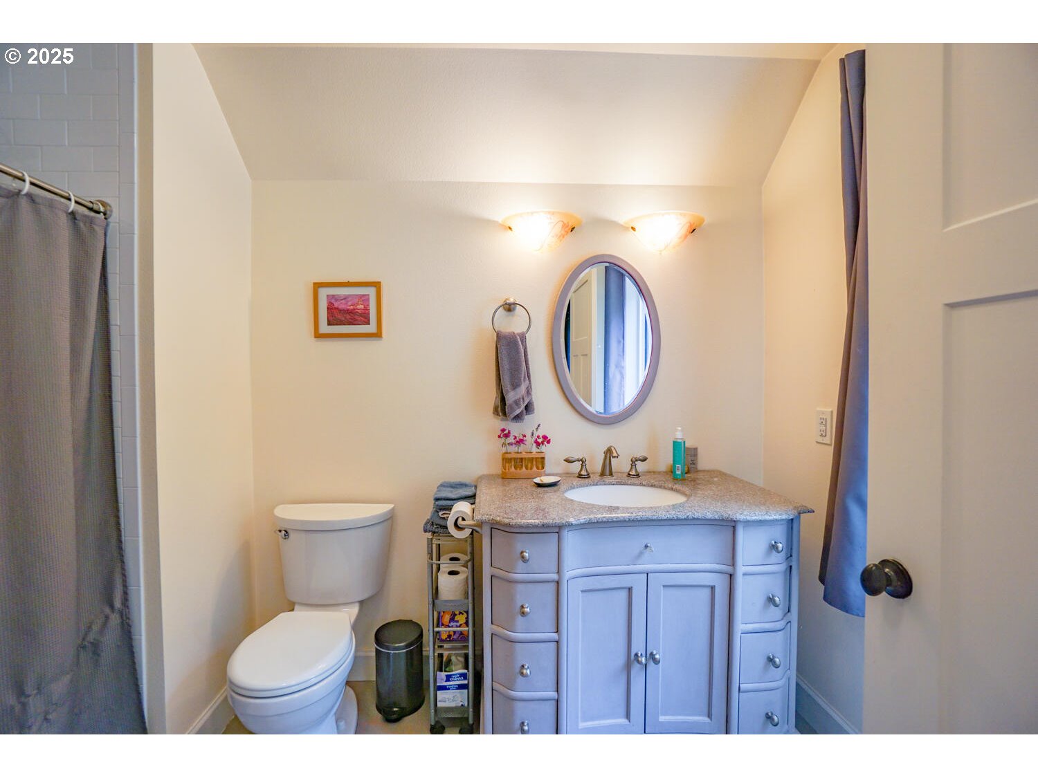 1922 Duncan Creek Road Stevenson, WA 98648 - Photo 35 of 39 a bathroom with a toilet a sink and a mirror