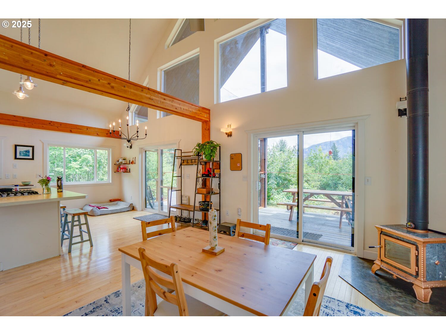 1922 Duncan Creek Road Stevenson, WA 98648 - Photo 7 of 39 a view of a dining room with furniture window and outside view