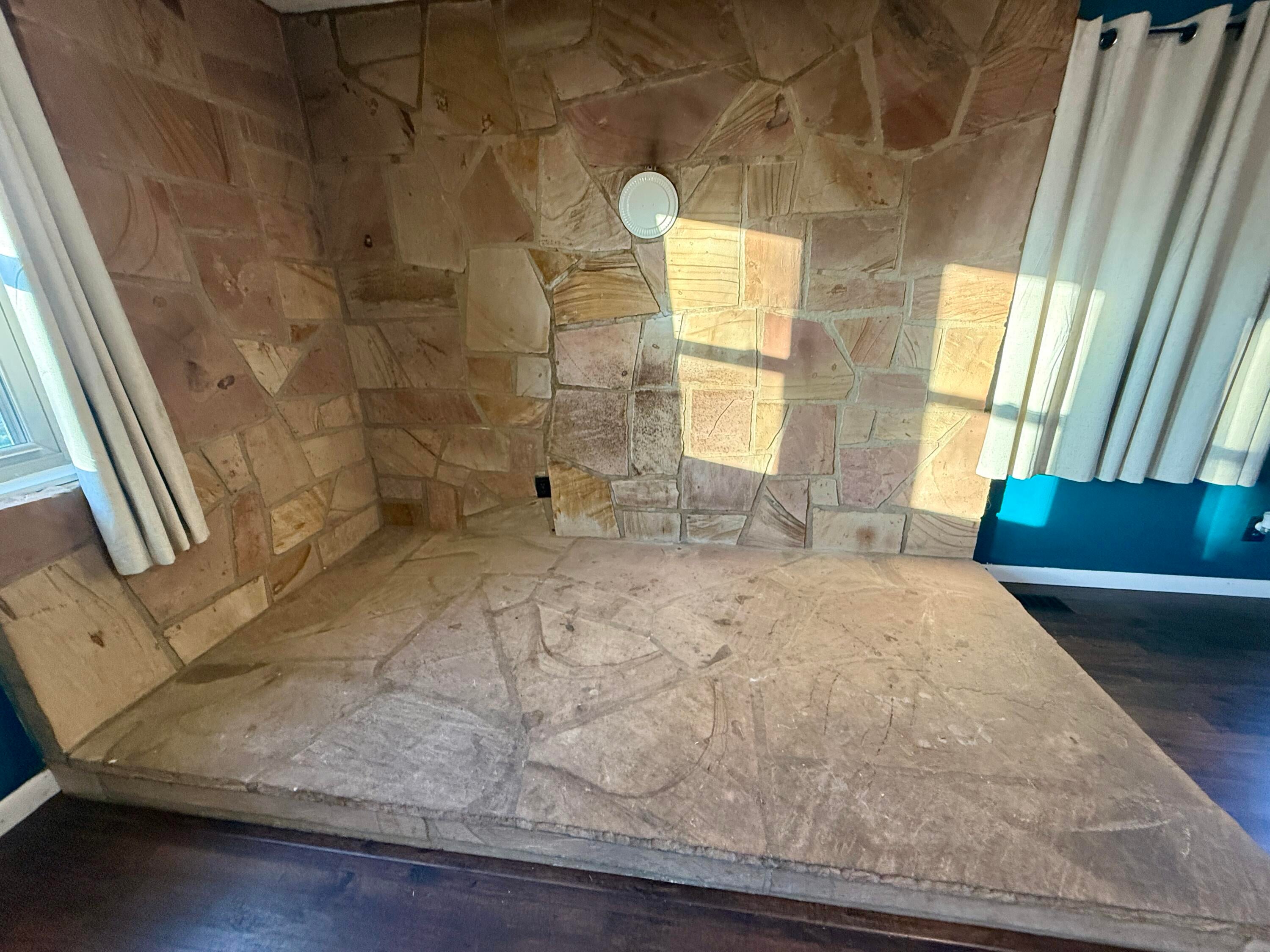 344 Squirrel Ridge Road Caldwell, WV 24925 - Photo 10 of 46 Living Room Hearth