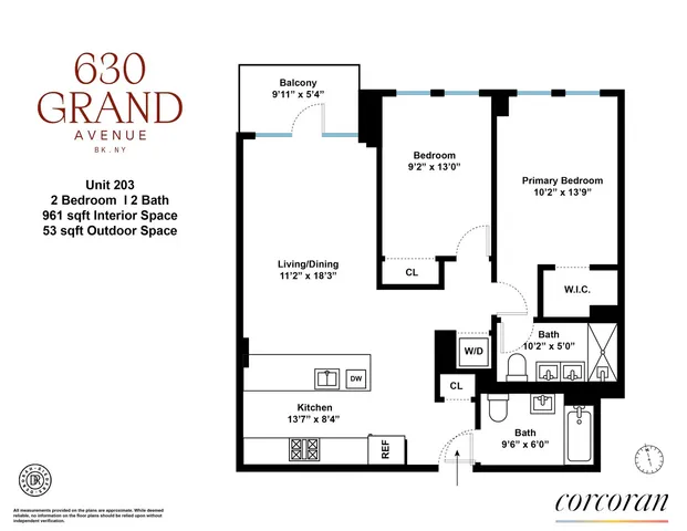 $1,395,000 | 630 Grand Avenue, Unit 203 | Crown Heights