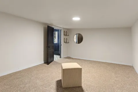 an empty room with window