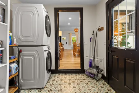 a view of a entryway door of the house