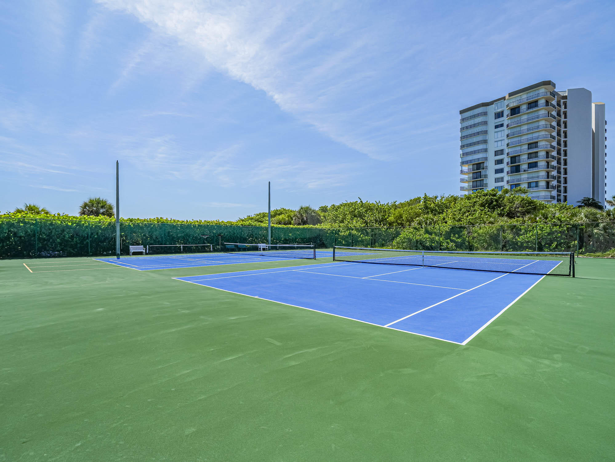 3200 North Hwy A1A, Unit 307 Hutchinson Island, FL 34949 - Photo 15 of 47 a view of a tennis court