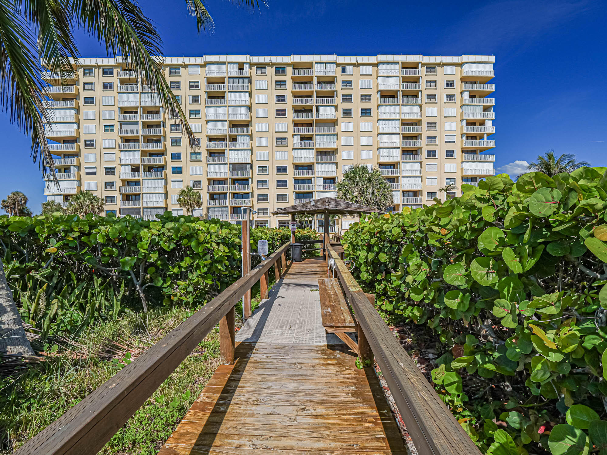 3200 North Hwy A1A, Unit 307 Hutchinson Island, FL 34949 - Photo 17 of 47 a view of balcony with a potted plant