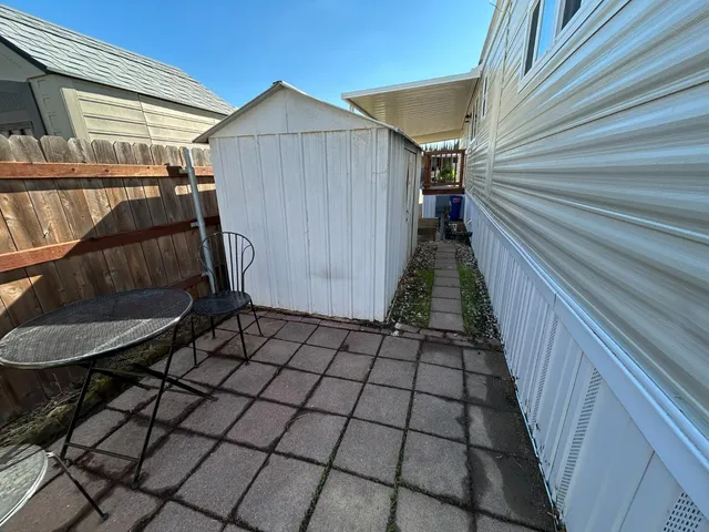 a view of a house with wooden floor