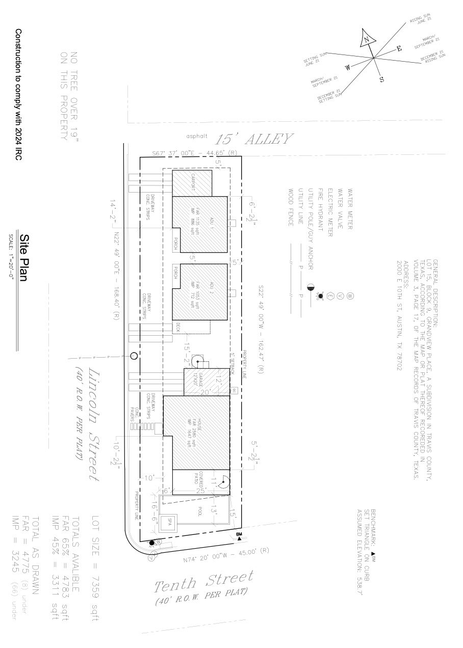Plans Already Complete for THREE houses including a luxury home with a pool and two smaller homes