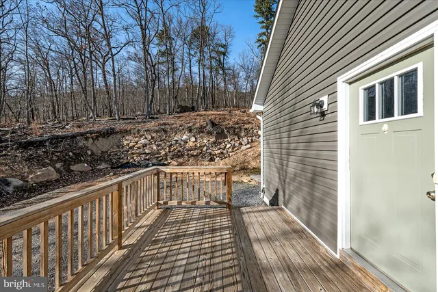 a house with trees in front of it