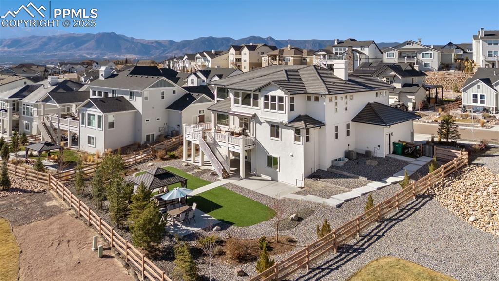 2375 Merlot Drive Colorado Springs, CO 80921 - Photo 48 of 49 an aerial view of multiple houses with a yard