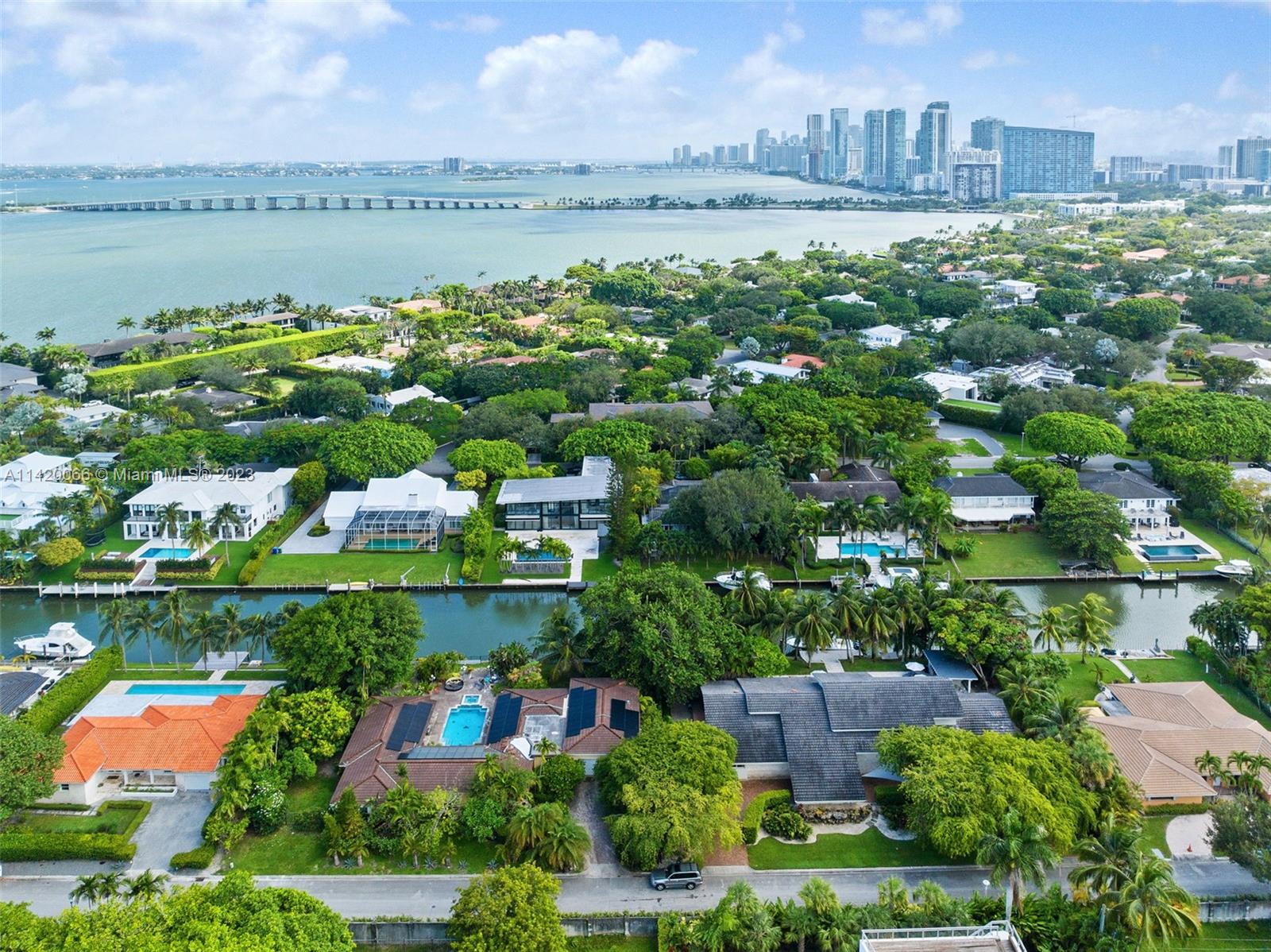 700 Lake Road Miami, FL 33137 - Photo 59 of 59 a view of a lake with a city