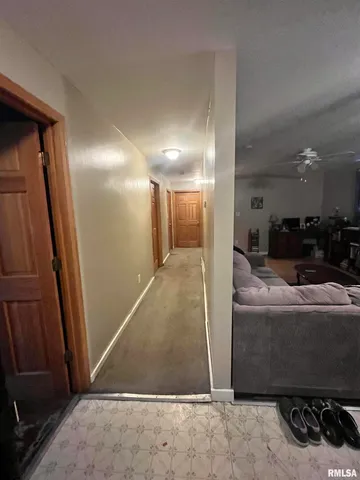 a view of a car park in a room