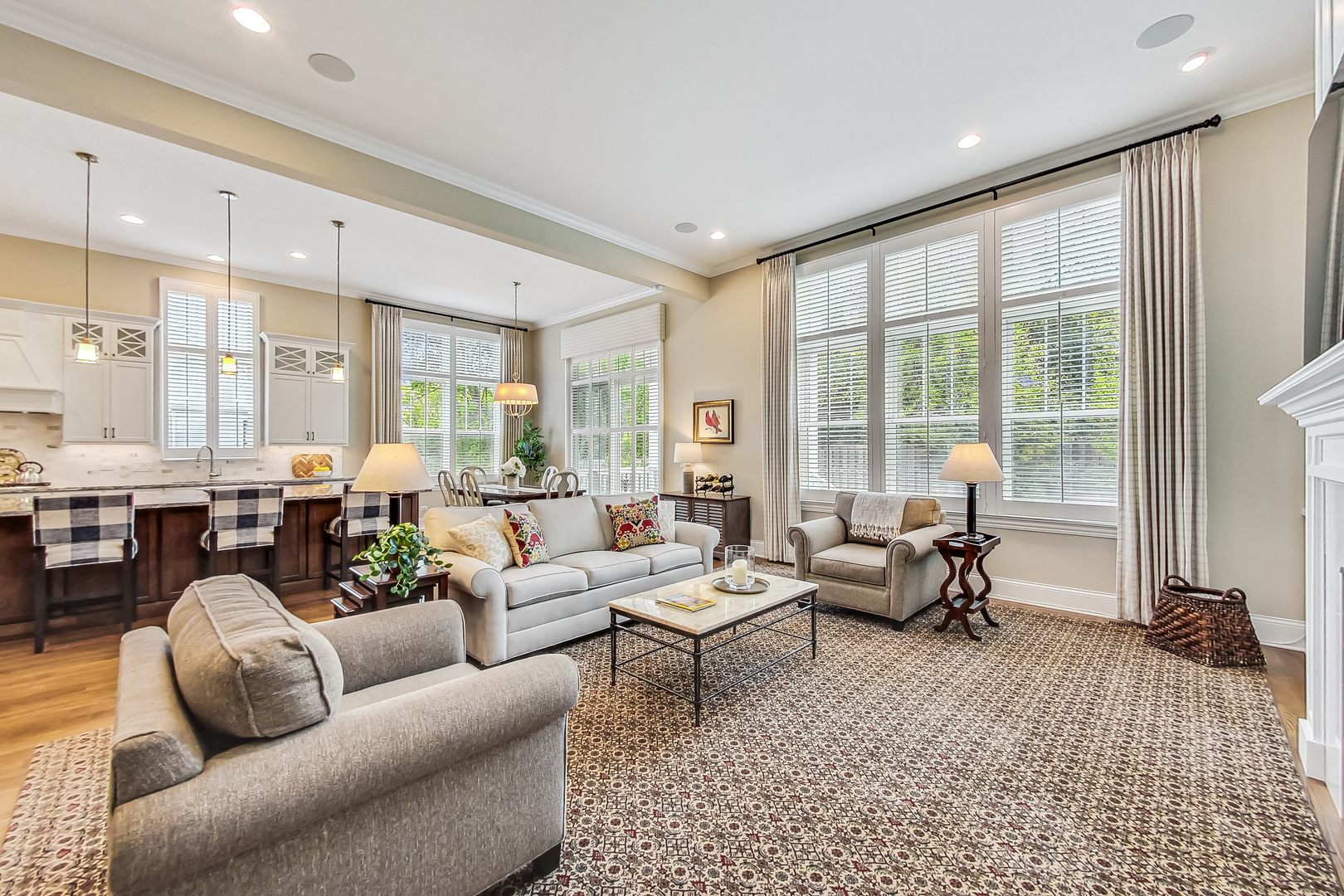 2811 Parkside Circle Glenview, IL 60026 - Photo 5 of 42 a living room with furniture and a large window